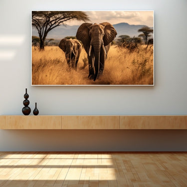 Tableau Savane Éléphant